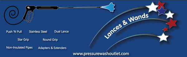PRESSURE WASHER LANCES, WANDS & EXTENDERS